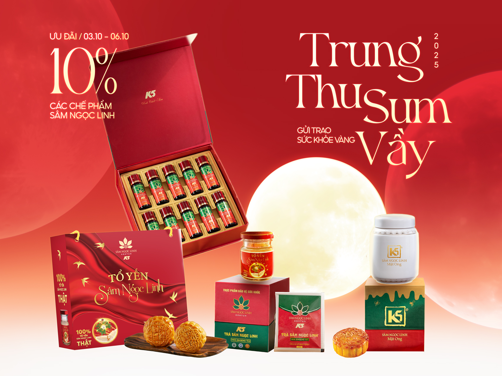 Ưu đãi Trung Thu khi mua sắm các sản phẩm K5.