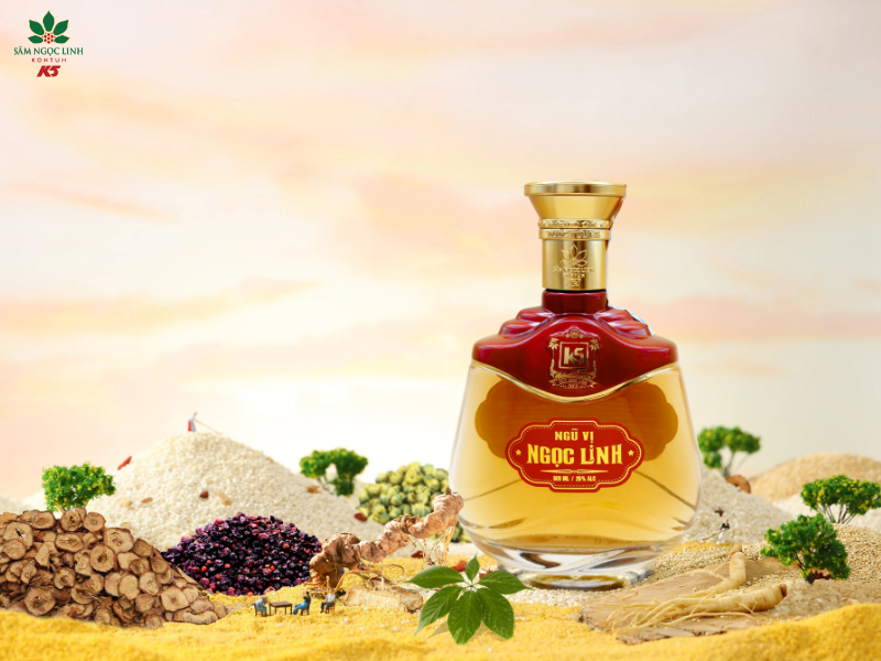 Rượu Sâm Ngọc Linh K5 là quà tặng dành riêng cho Bố.