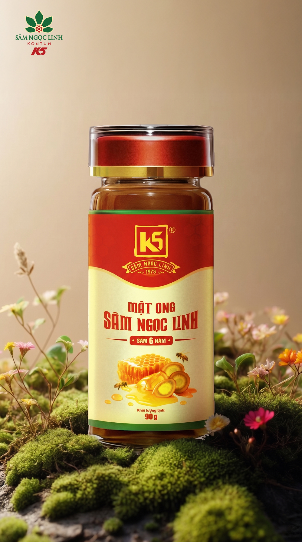 Sản phẩm K5 Sâm Ngọc Linh Mật Ong 90ml chính thức được ra mắt.
