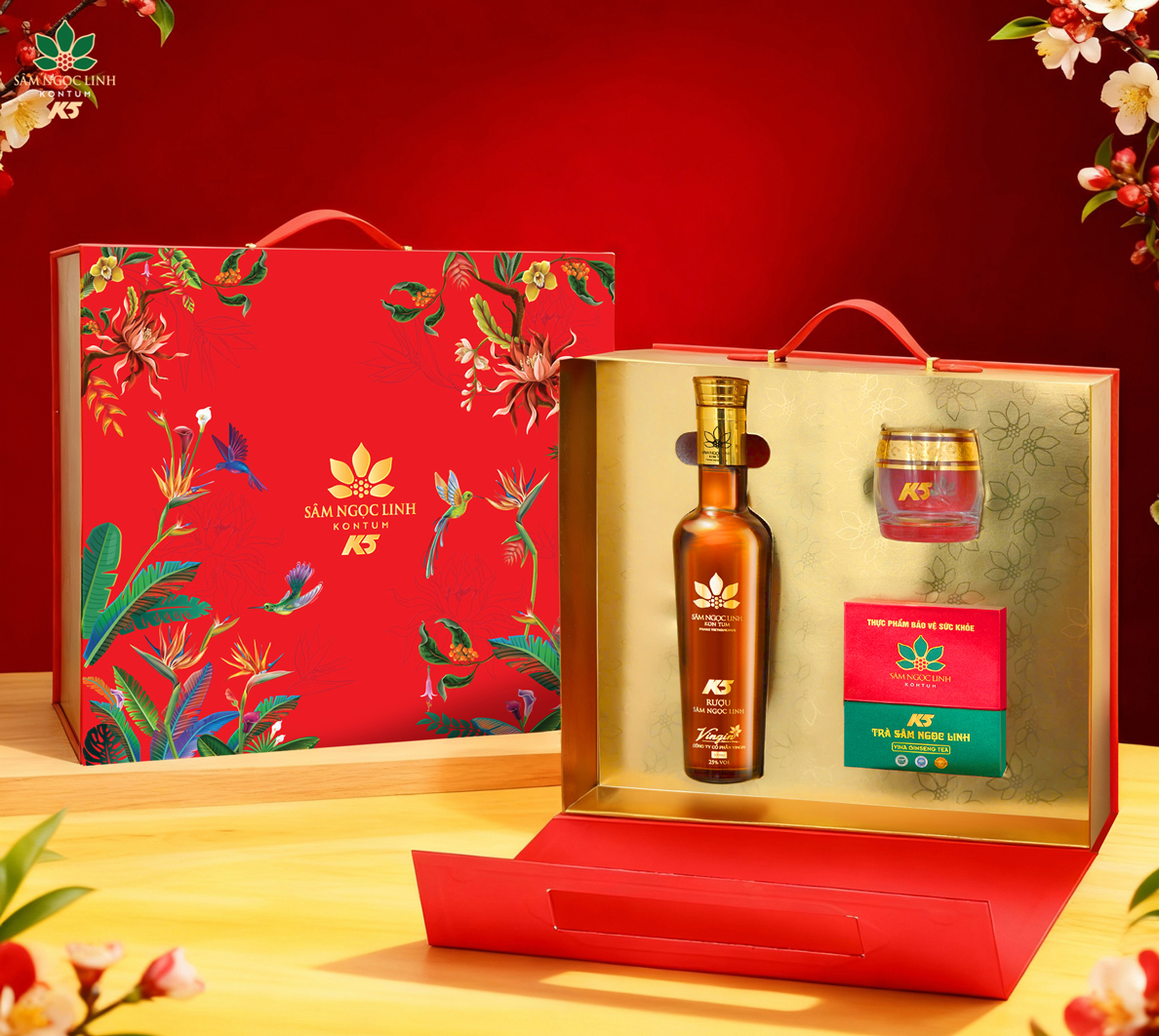 Hộp quà Tết Trường Lộc – Thịnh vượng trường tồn, an khang sung túc.