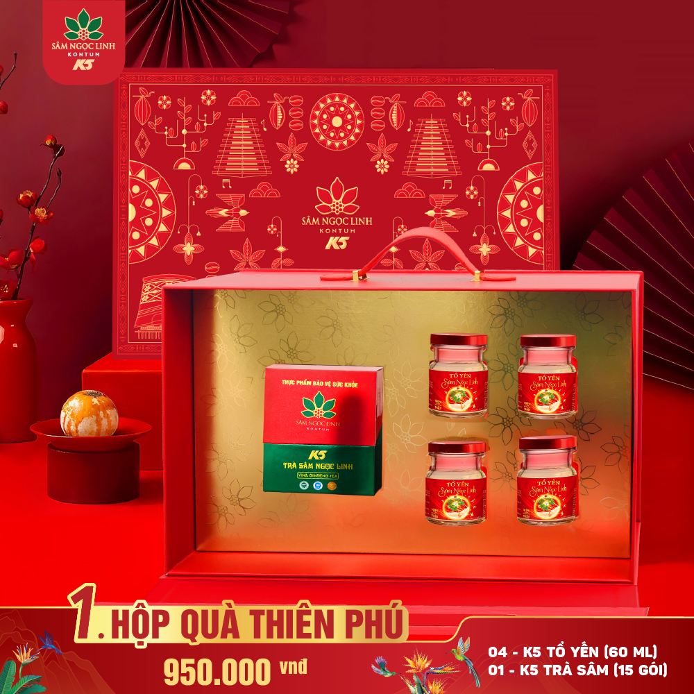 Hộp quà Tết Thiên Phú 2026 của K5.