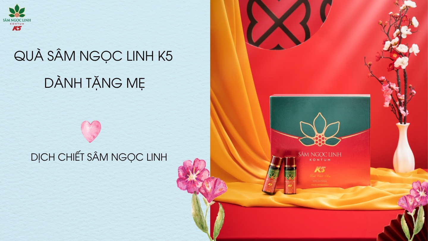 Dịch Chiết Sâm Ngọc Linh giúp tăng cường sức khỏe cho mẹ hiệu quả.