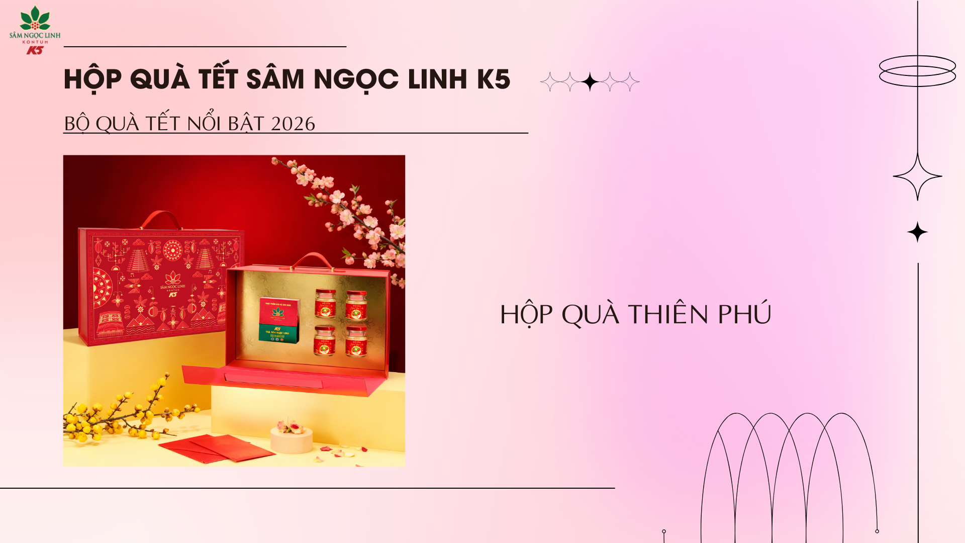 Hộp quà Thiên Phú của Sâm Ngọc Linh K5.